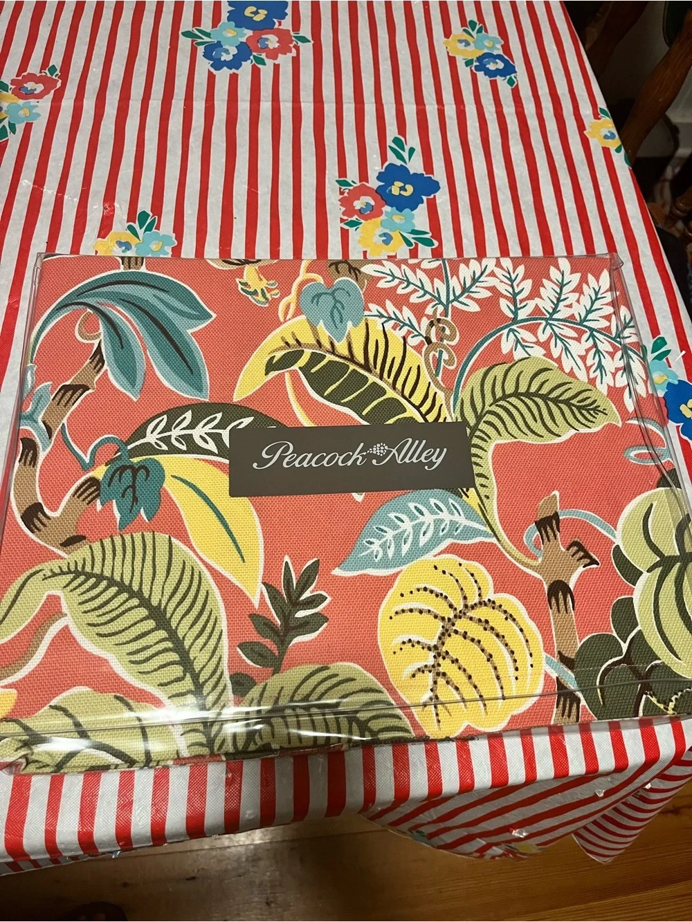 Peacock Alley Multicolor floral tropical print standard pillow sham